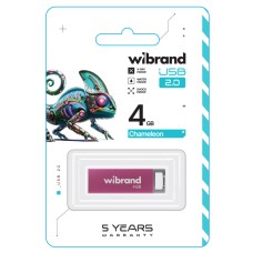 Flash Wibrand USB 2.0 Chameleon 4Gb Pink (WI2.0/CH4U6P)