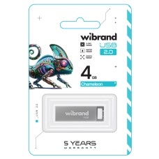 Flash Wibrand USB 2.0 Chameleon 4Gb Silver (WI2.0/CH4U6S)