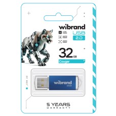 Flash Wibrand USB 2.0 Cougar 32Gb Blue (WI2.0/CU32P1U)