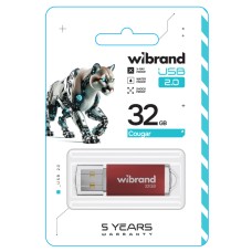 Flash Wibrand USB 2.0 Cougar 32Gb Red (WI2.0/CU32P1R)