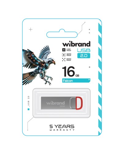 Flash Wibrand USB 2.0 Falcon 16Gb Red (WI2.0/FA16U7R)