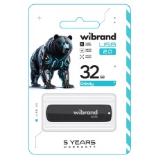 Flash Wibrand USB 2.0 Grizzly 32Gb Black (WI2.0/GR32P3B)