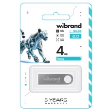 Flash Wibrand USB 2.0 Puma 4Gb Silver (WI2.0/PU4U1S)