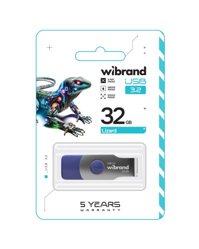 Flash Wibrand USB 3.2 Gen1 Lizard 32GB Light Blue (WI3.2/LI32P9LU)