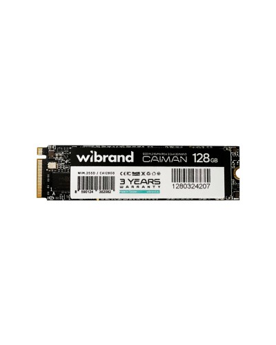 SSD M.2 Wibrand Caiman 128GB NVMe 2280 PCIe 3.0 3D NAND (WIM.2SSD/CA128GB)