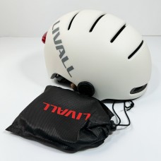 Защитный шлем Livall L23 (L) Ivory White (58-62см), сигнал поворотов и стопов, приложение, съемный узор (пульт BR80 в комплекте не идет) (LIV-000L23-4310)