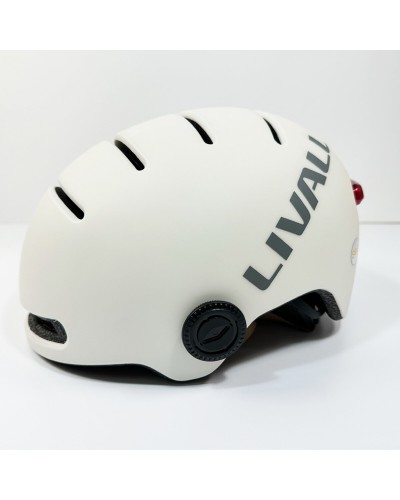 Захисний шолом Livall L23 (M) Ivory White (54-58см), сигнал поворотів та стопів, додаток, зйомний візор (пульт BR80 в комплекті не іде) (LIV-000L23-4210)