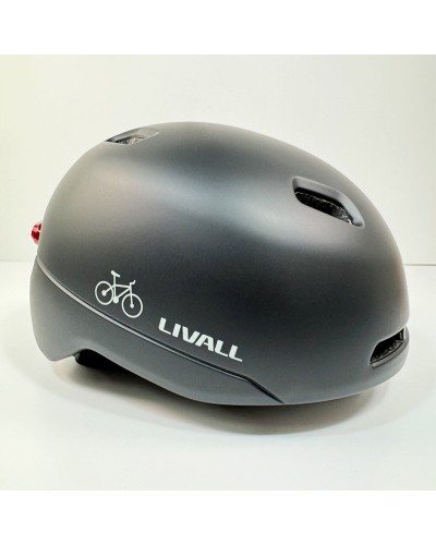 Захисний шолом Livall C21 (L) Midnight Black (57-61см), сигнал стопів (LIV-000C21-5341)