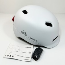 Защитный шлем Livall C20(L) White (57-61см), сигнал стопов (LIV-000C20-4342)