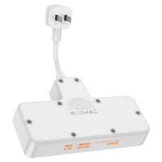 Сетевой удлинитель HOCO AC12 Reise 2-position expansion socket(PD30W/1C3A) (US) White (6942007607087)