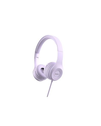 Навушники HOCO W21 Graceful charm wire control headphones Purple (6931474708304 )