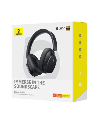 Наушники Baseus Bowie H1 Pro Noise-Cancellation Wireless Headphones Cluster Black (A00050601113-00)