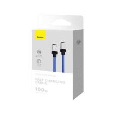 Кабель Baseus CoolPlay Series Fast Charging Cable Type-C to Type-C 100W 1m Blue (CAKW000203)