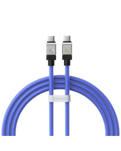 Кабель Baseus CoolPlay Series Fast Charging Cable Type-C to Type-C 100W 1m  Blue (CAKW000203)