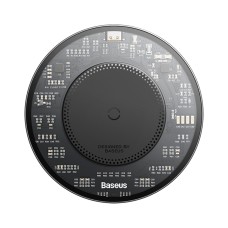 Бездротовий зарядний пристрій Baseus Simple 2 Wireless Charger 15W Cluster Black（Include: Cable Type-C To Type-C 24W 12V/2A 1m Cluster Black) (CCJJ050001)