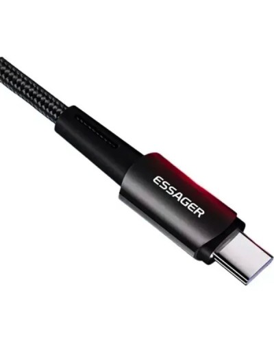 Кабель ESSAGER Sunset Type-C 6A USB charging and data Fully compatible cable 0.5m Black (EXCT-CGB01)