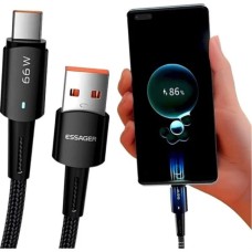 Кабель ESSAGER Sunset Type-C 6A USB Charging and Data Fully compatible cable 0.5m Black (EXCT-CGB01)