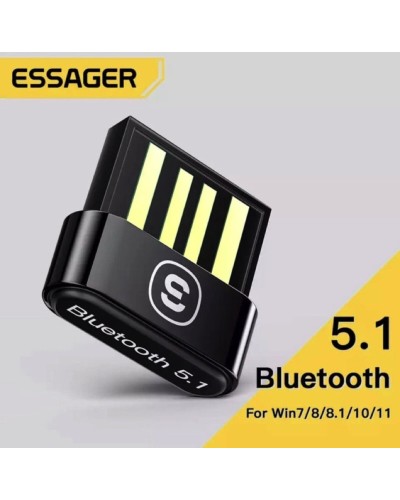 Bluetooth-адаптер  ESSAGER Mini BT5.0 Adapter Black (EBT50-MN01)