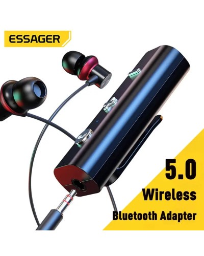 Bluetooth ресивер ESSAGER Acoustic BT5.0 Audio Receiver Black (ECJBJS-CY01)