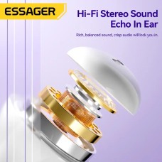 Наушники ESSAGER (цветная коробка) Shining TWS Bluetooth earphones White (EEJTW-SL02)