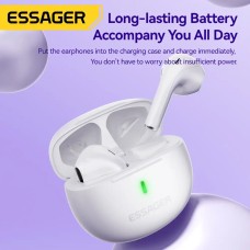 Наушники ESSAGER (цветная коробка) Shining TWS Bluetooth earphones White (EEJTW-SL02)