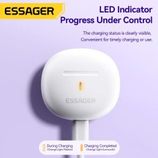 Наушники ESSAGER (цветная коробка) Shining TWS Bluetooth earphones White (EEJTW-SL02)