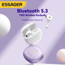Наушники ESSAGER (цветная коробка) Shining TWS Bluetooth earphones White (EEJTW-SL02)