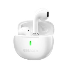 Наушники ESSAGER (цветная коробка) Shining TWS Bluetooth earphones White (EEJTW-SL02)