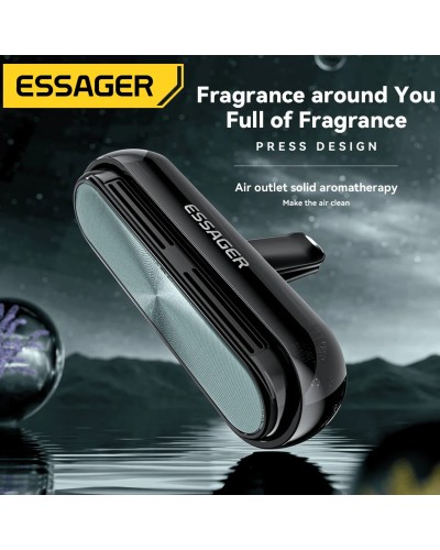 Автомобільний освіжувач повітря ESSAGER CAR AIR OUTLET PRESS TYPE SOLID PERFUME Grey (EXSCFB-SH0A)