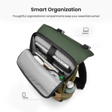 Рюкзак Tomtoc Slash-T64 Flip Laptop Backpack Green 15.6 Inch/18L (T64M1T1GC) (T64M1T1GC)