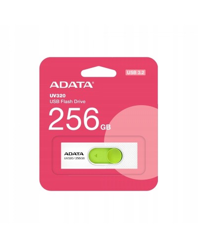 Flash A-DATA USB 3.0 AUV 320 256Gb White/Green (AUV320-256G-RWHGN)