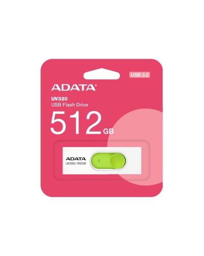 Flash A-DATA USB 3.0 AUV 320 512Gb White/Green (AUV320-512G-RWHGN)