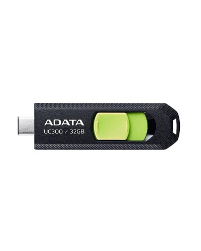 Flash Adata USB 3.2 Gen1 UC300 Type-C 32Gb Black/Green (ACHO-UC300-32G-RBK/GN)