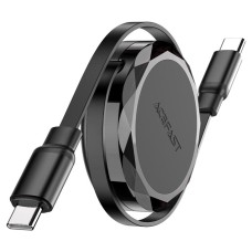 Кабель ACEFAST C13-03 USB-C to USB-C dual retraction charging data cable Black (6974316280132)