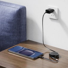 Кабель ACEFAST C13-03 USB-C to USB-C dual retraction charging data cable Black (6974316280132)