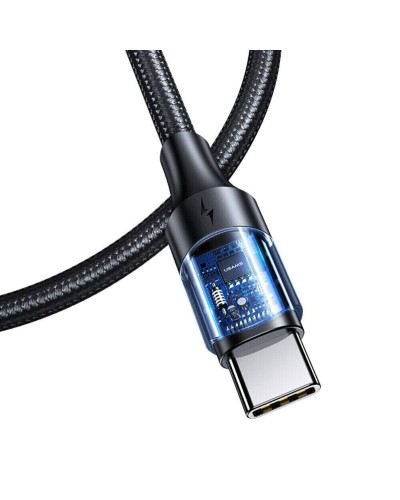 Кабель Usams US-SJ524 U71 Type-C To Type-C 100W PD Fast Charging &amp; Data Cable 1.2m black (SJ524USB01)