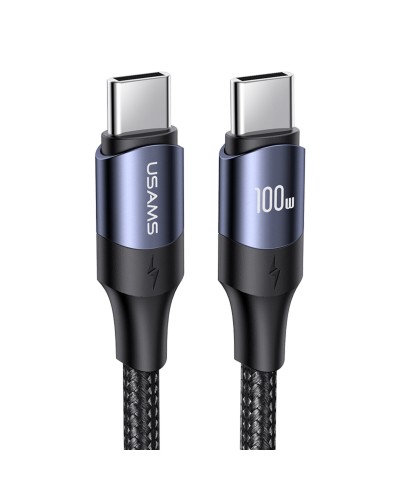 Кабель Usams US-SJ524 U71 Type-C To Type-C 100W PD Fast Charging &amp; Data Cable 1.2m black (SJ524USB01)