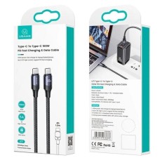 Кабель Usams US-SJ524 U71 Type-C To Type-C 100W PD Fast Charging &amp; Data Cable 1.2m black (SJ524USB01)