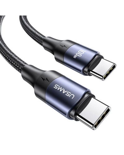 Кабель Usams US-SJ524 U71 Type-C To Type-C 100W PD Fast Charging &amp; Data Cable 1.2m black (SJ524USB01)