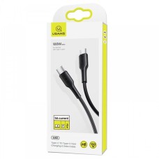 Кабель Usams US-SJ459 U43 Type-C TO Type-C 100W PDFast Charging &amp; Data Cable 1.2m black (SJ459USB01)