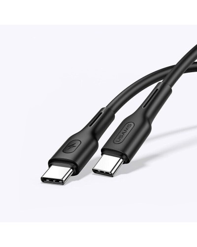 Кабель Usams US-SJ459 U43 Type-C TO Type-C 100W PDFast Charging &amp; Data Cable 1.2m black (SJ459USB01)