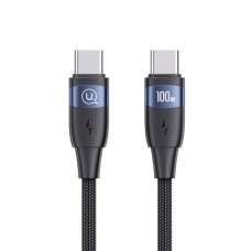 Кабель Usams US-SJ632 U85 Type-C To Type-C PD100W Алюминий Alloy Fast Charging &amp; Data Cable black (SJ632USB01)