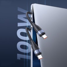 Кабель Usams US-SJ632 U85 Type-C To Type-C PD100W Алюминий Alloy Fast Charging &amp; Data Cable black (SJ632USB01)