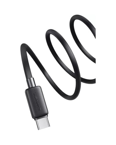 Кабель Usams US-SJ691 60W Striped Data Cable Type-C To Type-C-KY Series 1M black (SJ691USB01)