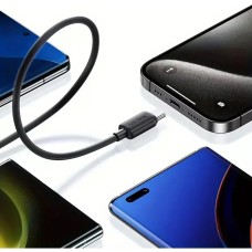 Кабель Usams US-SJ691 60W Striped Data Cable Type-C To Type-C-KY Series 1M black (SJ691USB01)