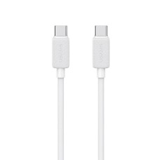 Кабель Usams US-SJ691 60W Striped Data Cable Type-C To Type-C-KY Series 1M white (SJ691USB02)