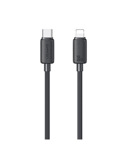 Кабель Usams US-SJ692 30W Striped Data Cable Type-C To Lightning-KY Series 1m black (SJ692USB01)