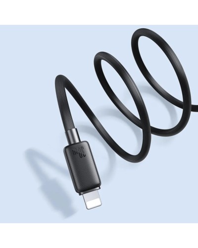 Кабель Usams US-SJ692 30W Striped Data Cable Type-C To Lightning-KY Series 1m black (SJ692USB01)