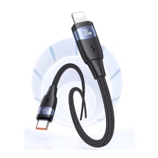 Кабель Usams US-SJ634 U85 Type-C для Lightning PD 30W Aluminum Alloy Fast Charging &amp; Data Cable 1.2m black (SJ634USB01)