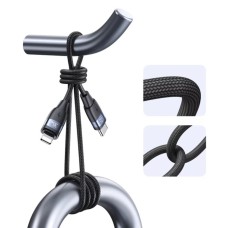 Кабель Usams US-SJ634 U85 Type-C для Lightning PD 30W Aluminum Alloy Fast Charging &amp; Data Cable 1.2m black (SJ634USB01)